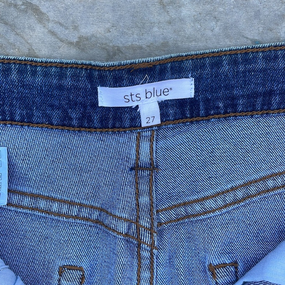 STS Blue Emily Stretch Denim Miniskirt Size 27 - Picture 3 of 4
